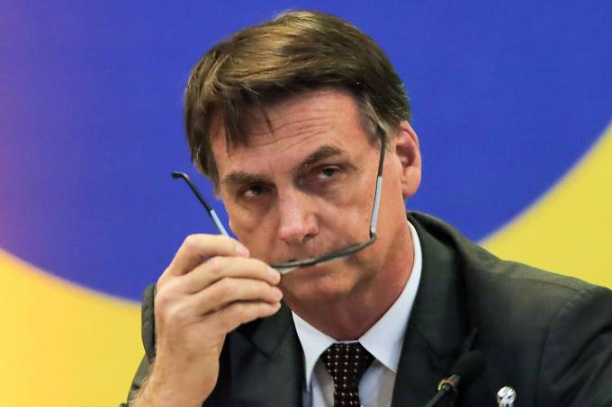 Jair Bolsonaro, presidente da República eleito, participa de encontro com governadores eleito em Brasília (DF) - 14/11/2018 (Sergio Lima/AFP)